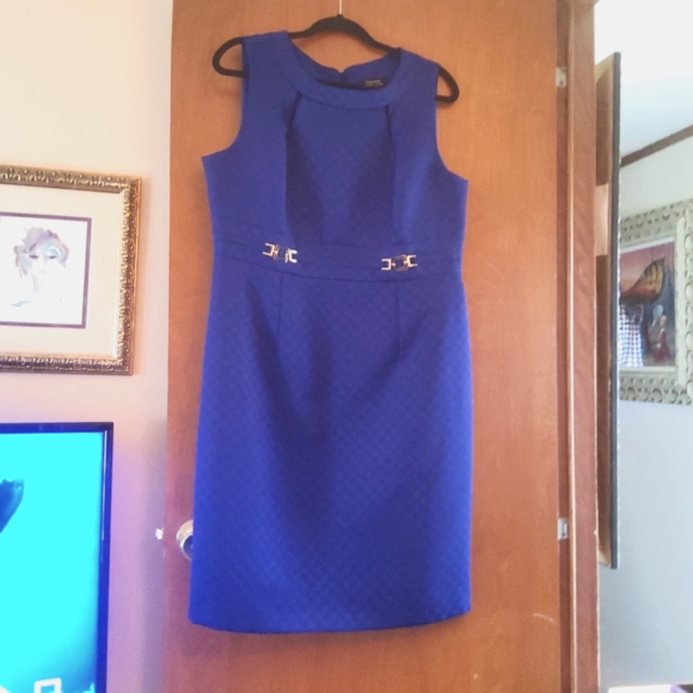 Tahari Royal Blue Dress